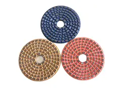 3Pcs 4 Inch 100mm Flexible Abrasive Metal Polishing Pad For Stone Marble And Granite Polishing And Cleaning