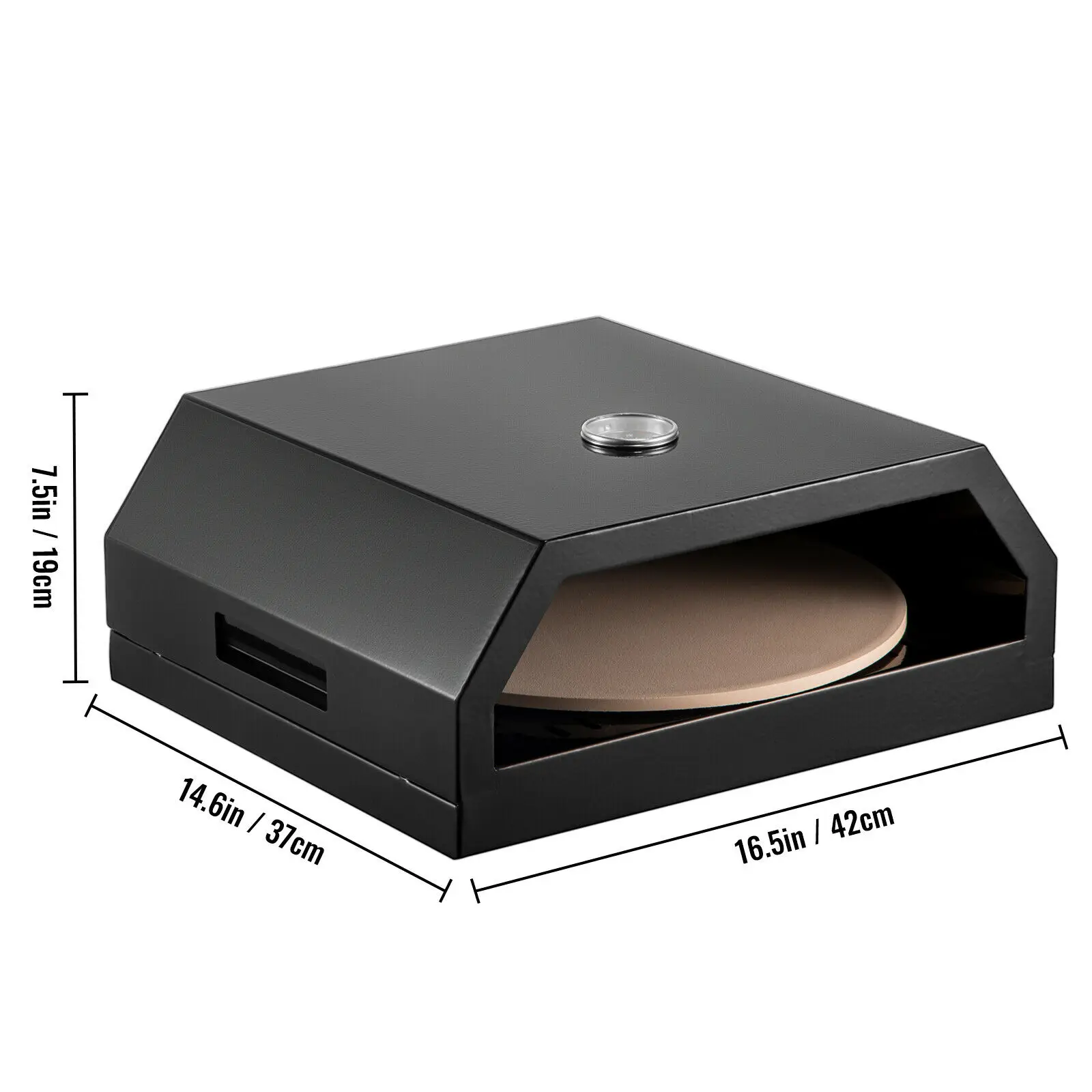 VEVOR 12" Outdoor Pizza Oven Making Machine Stainless Steel Temperature Range From 75-450℉ for Beach Parties Camping Commercial