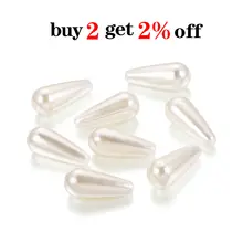 100pcs Waterdrop Imitation Pearls for Jewelry #2