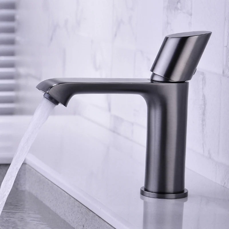 

Bathroom Basin Faucet Black Oil/Chrome/Gun Color Brass Unique Design Sink Mixer Tap Hot and Cold Water Basin Faucets