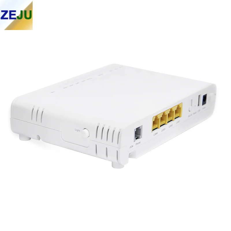 Free Shipping New 4 Port  Wifi ONU 1GE 3FE 1POTS GEPON ONU With English Version