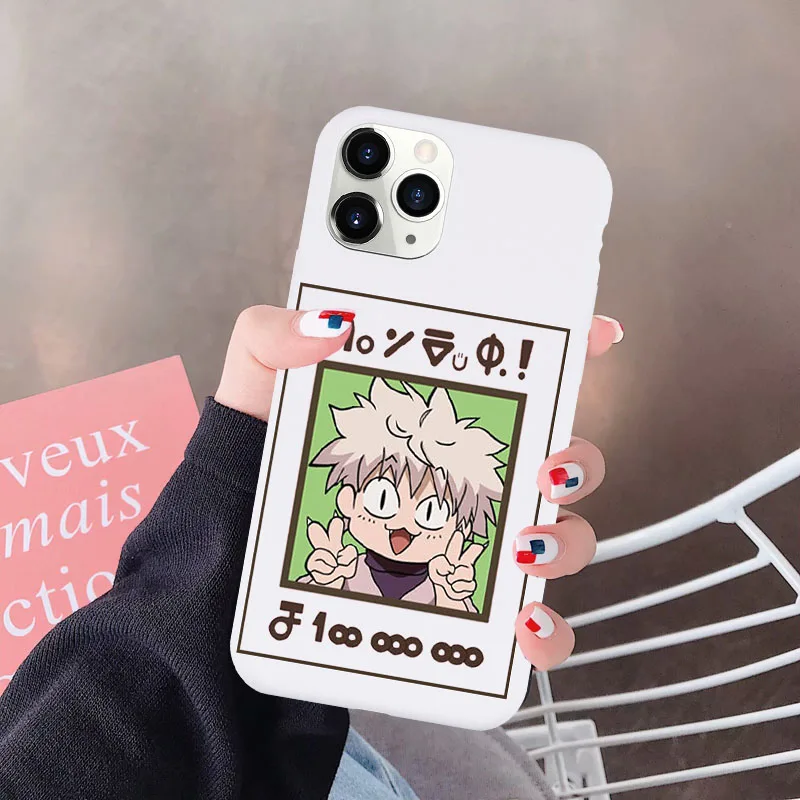 HUNTER x HUNTER HxH فون کیس برائے iPhone 12 11 Pro XS MAX X 7 SE20 X XR 8 Plus Gon Killua Anime Candy Silicone Soft Cover Coque