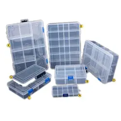 Household Vehicle-mounted Storage Box Plastic Container for Tool Electronic Components Portable Transparent Plastic Storage Box