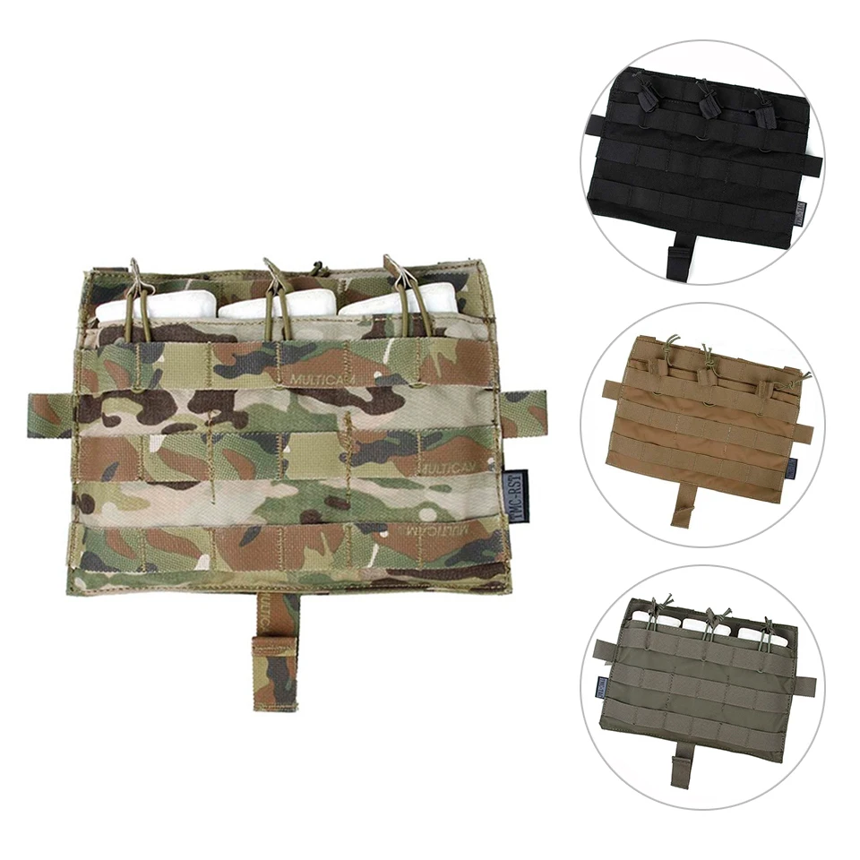 

TMC Tactical Pouch Bag Molle M4 TRIPLE Multicam for Tactical AVS JPC2.0 Vest Front Panel for Airsoft Hunting