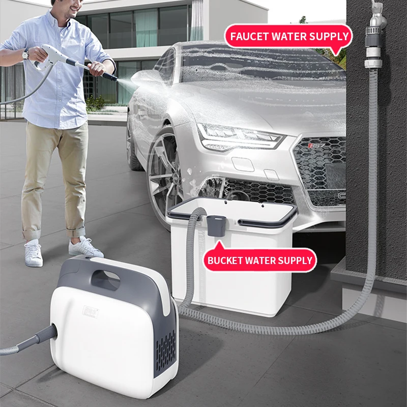 Portable Car Wash Machine High Pressure Water Pump With Water Gun Car Wash 220V High Power Home Automatic Car Washing Machine