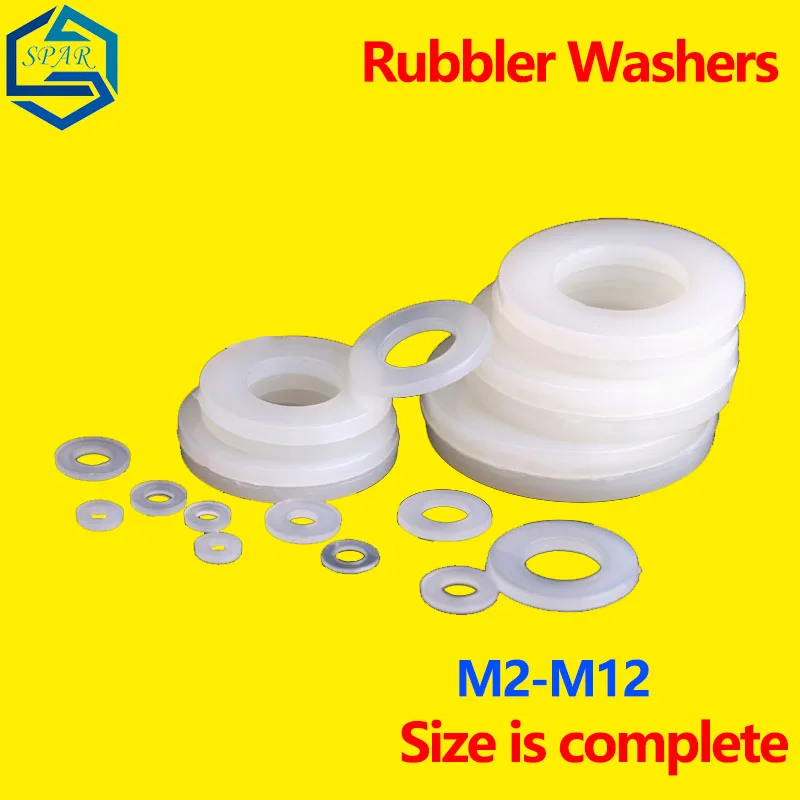 Pain Washers Nylon Gasket Screw Thick Insulating Flat Gasket Plastic/rubber Washer M2M2.5M4M5M6M8M10M12-M20