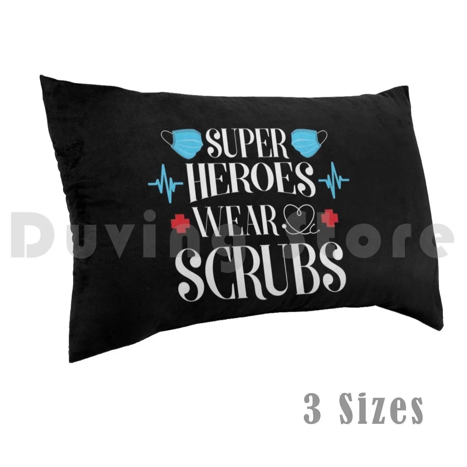 Super Heroes Wear Scrubs Pillow Case Printed 35x50 Nurse Nurse Accessories Nurse Accessories For Women Nurse