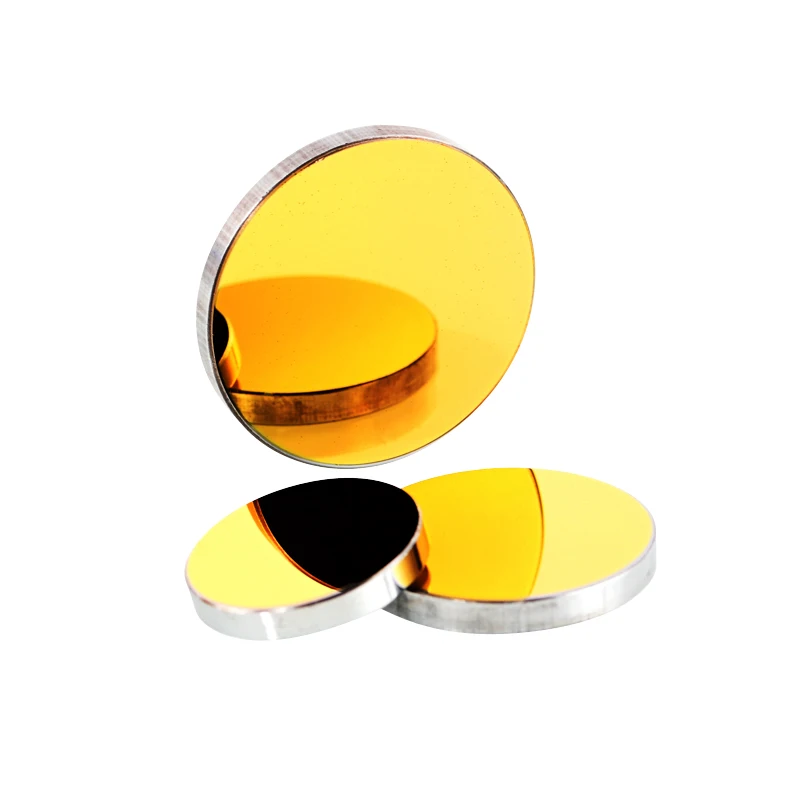 CO2 Laser Si Mirror Dia. 19.05mm / 20mm / 25mm / 30mm / 38.1mm Gold Plated Silicon Reflective Reflector Lens CO2