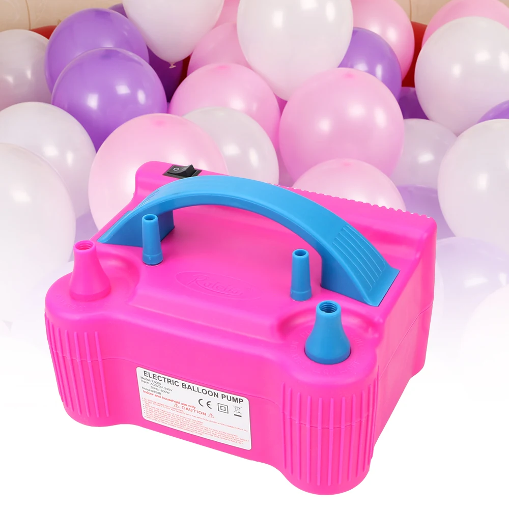 

Electric Balloon Inflator Pump High Voltage Double Hole 1PC Balloon Pump Air Compressor Air Blower EU Plug