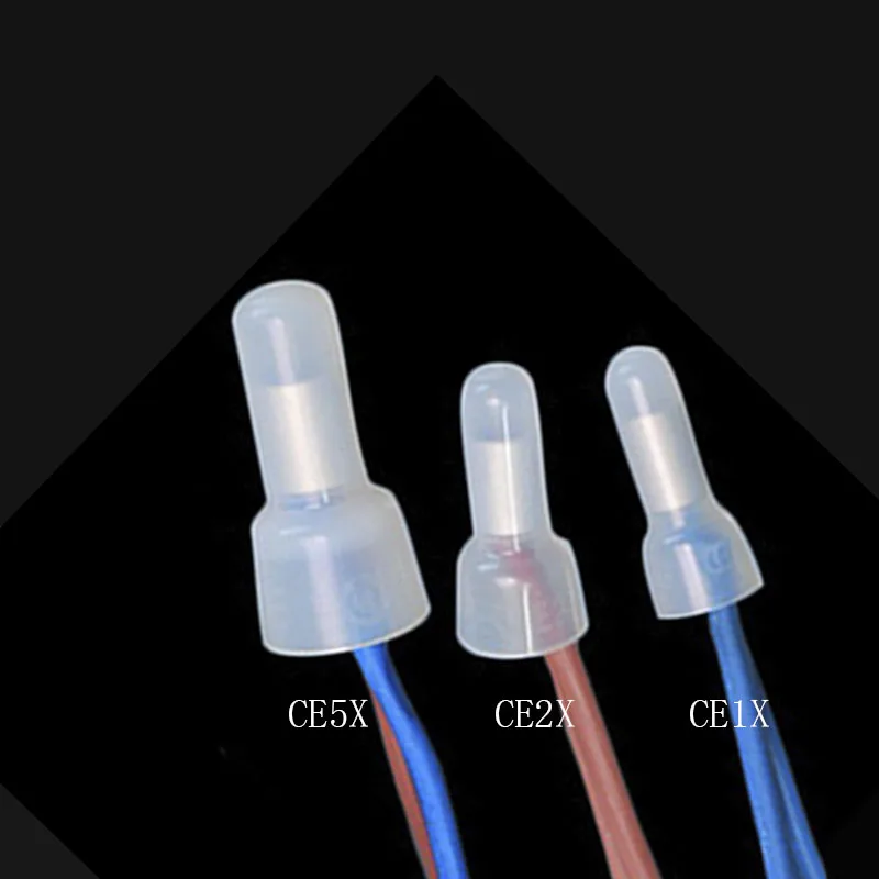 Closed End Crimp Caps Electrical Wire Cable Terminals Connectors CE1X CE2x CE5x Splice Tin Plating Cable Lugs Electric Sertir