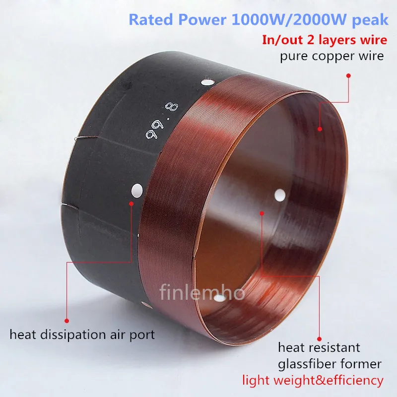 99.8mm Speaker Subwoofer Voice Coil 1000W 15\