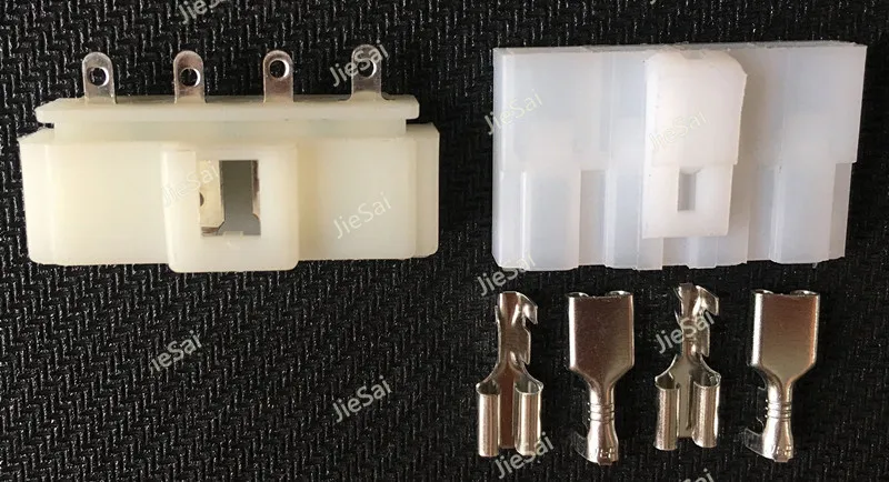 4 Pinos Automotivo Fio Harnes Cabo Auto Conector Fêmea Plugue Macho Com Terminais
