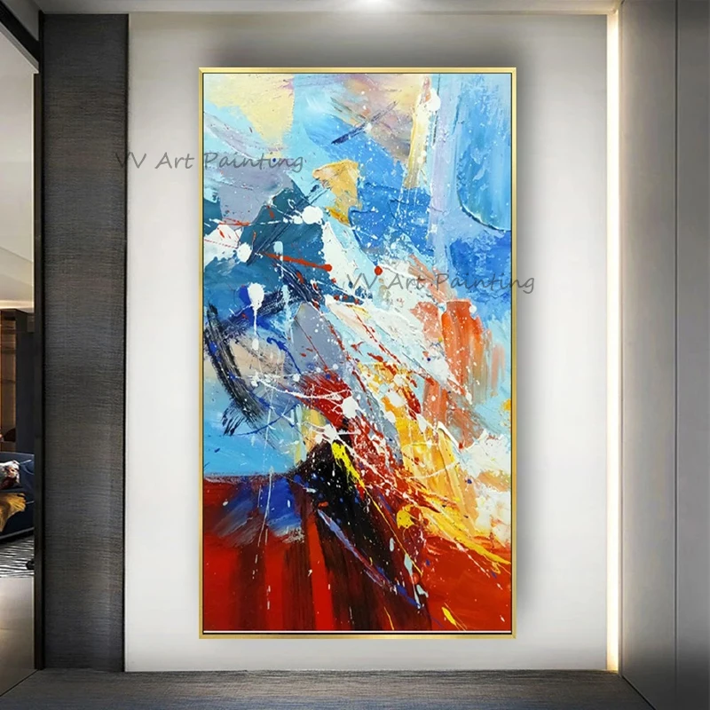 

The Color Oil Painting Handmade Graffiti Canvas Paintings on Canvas Creative Colors Painting Shadow Painting Frameless Graph