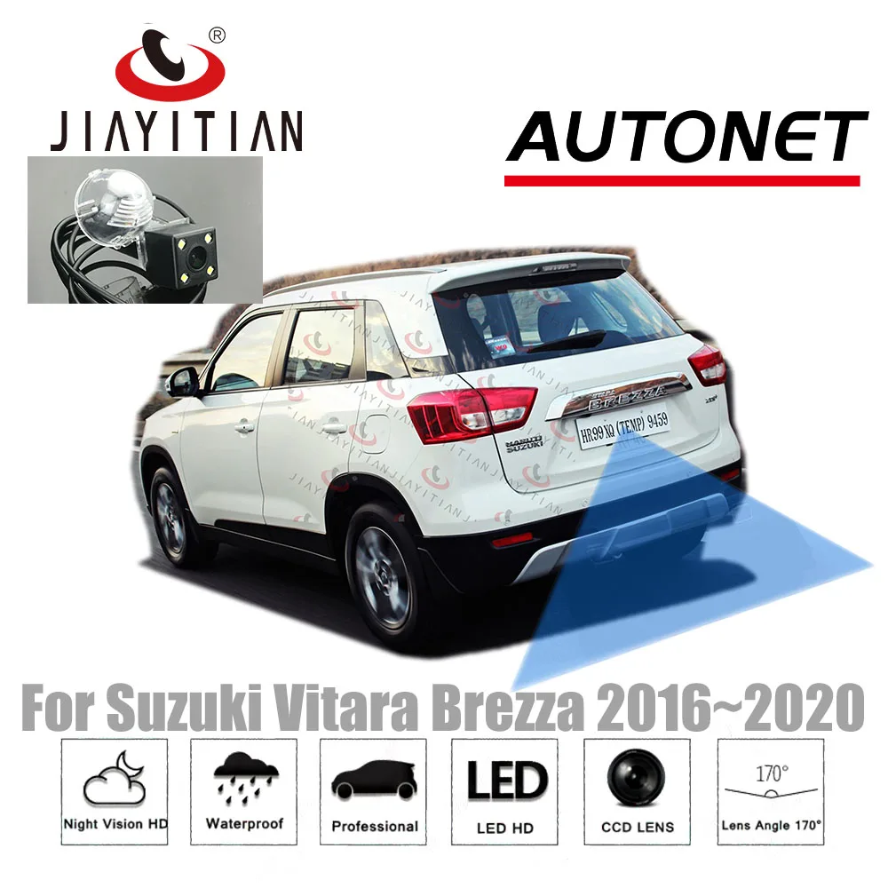 

JIAYITIAN Rear View Camera For Suzuki Vitara Brezza 2016 2017 2018 2019 2020 CCD Night Vision License Reverse Camera Plate Lamp