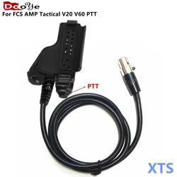 DulMédiateur set V20 V60 PTT Connecte l'adaptateur de câble, connecteur standard KN6 à la radio Motorola HT1000 XTS2500 MTS2000, FCS Medals