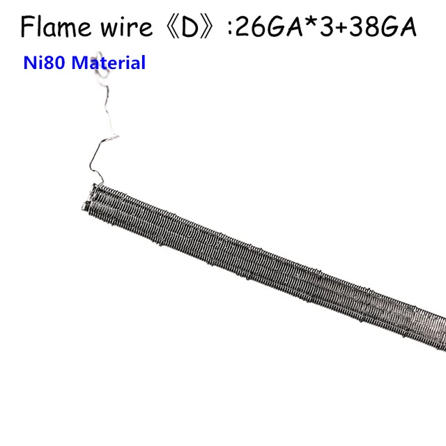 Demon Killer Flame Heating Wire 10Ft Ni80/SS316L Material E Electronic Cigarette for Vape Prebuilt Premade Coil Vaper Accessory