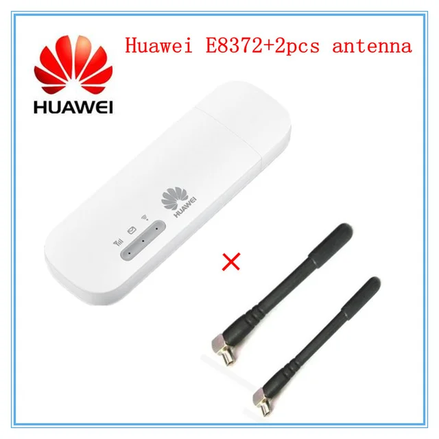 Unlocked Huawei E8372 ( plus a pair of antenna) LTE USB Wingle LTE  4G USB WiFi Modem car wifi E8372h-608 E8372h-153