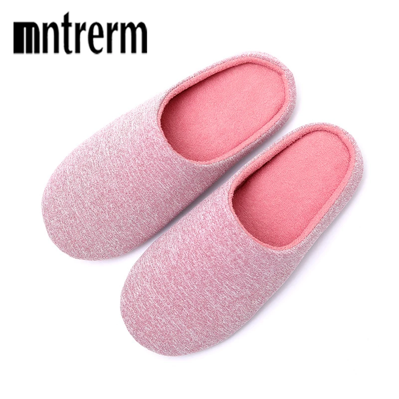 Mntrerm 2023 Women Indoor Home Slippers Lover Non-slip Slippers Soft Bottom Floor Couple Slippers Flat Shoes zapatos mujer