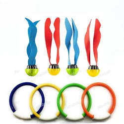 Duiken Speelgoed Aquatic Plant Torpedos Bandieten Snaarinstrumenten Octopus Duiken Ring Zwembad Water Games Training Cadeau Set Speelgoed Voor Kid