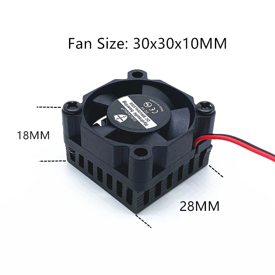 5PCS 3010 30mm 30x30x10mm Cooling Fan with Heat Sink DC 5V 12V 24V 2pin BGA Fan Graphics Card  Fan Cooler 2wire