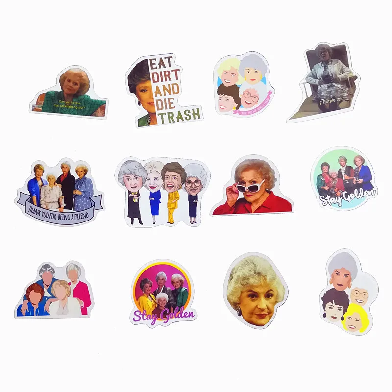 10/30/50Pcs The Golden Girl Stickers Waterproof Decal Laptop Motorcycle Luggage Snowboard Fridge Car Pegatinas