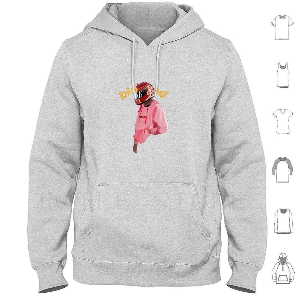 Blond Design Hoodie Long Sleeve Blond Pink Yellow Bike Helmet