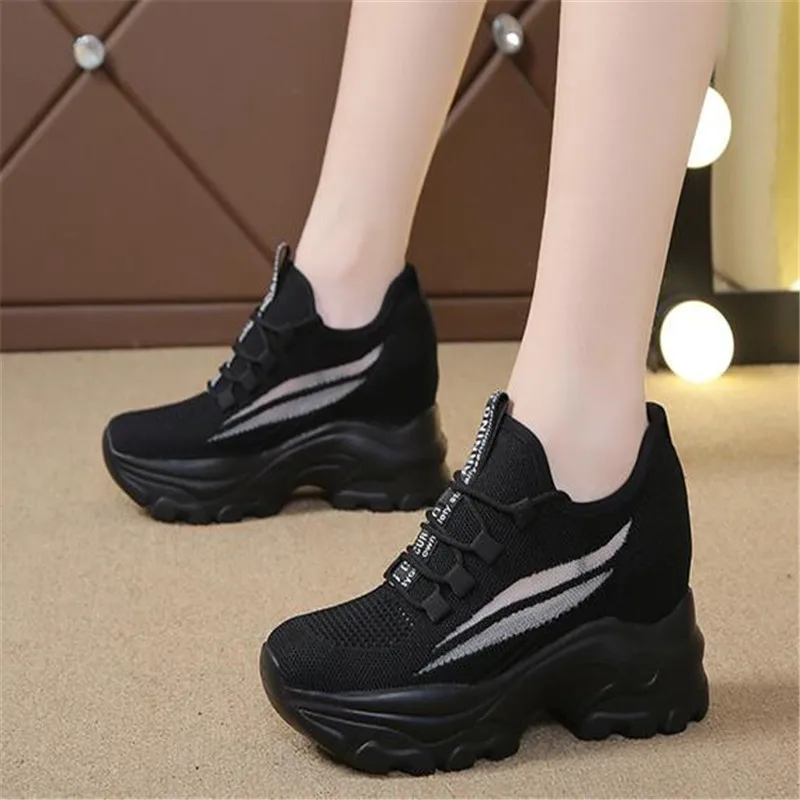 New Designer Sneakers Women Platform Casual Shoes Fashion Sneakers Platform Basket Femme Yellow Casual Shoes