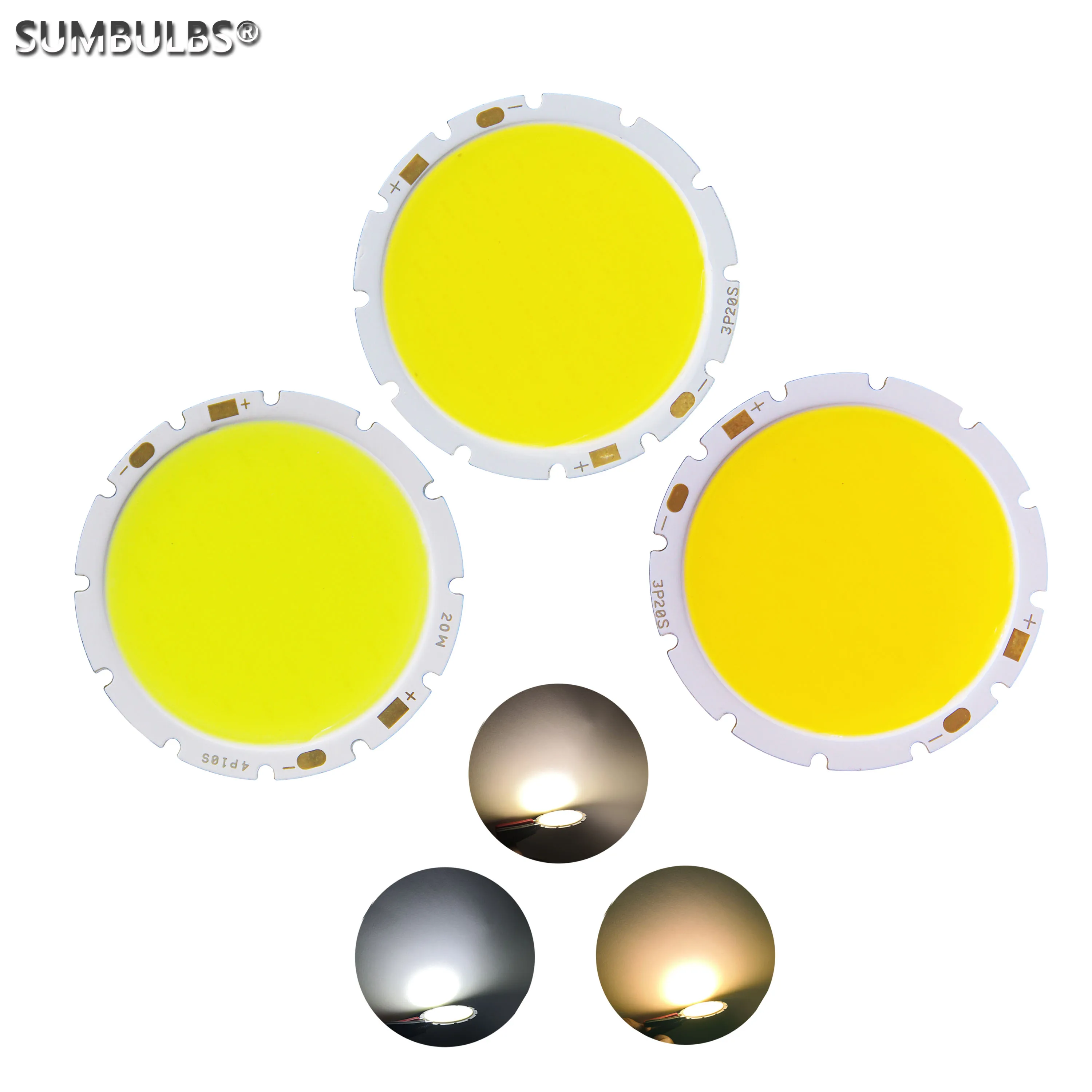 4942 Down Light Bulb LED COB Source Lighting Fixtures & Components 15W 20W LED Warm Nature Cold White for DIY Lamp