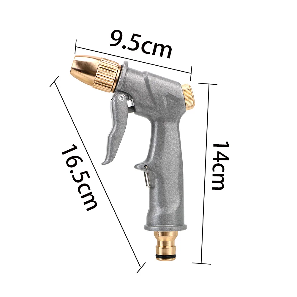 โลหะแบบพกพาทําความสะอาดสวนอุปกรณ์ปรับสเปรย์โหมดปืนล้างรถสเปรย์รดน้ําหัวฉีดสปริงเกลอร์แรงดันสูง