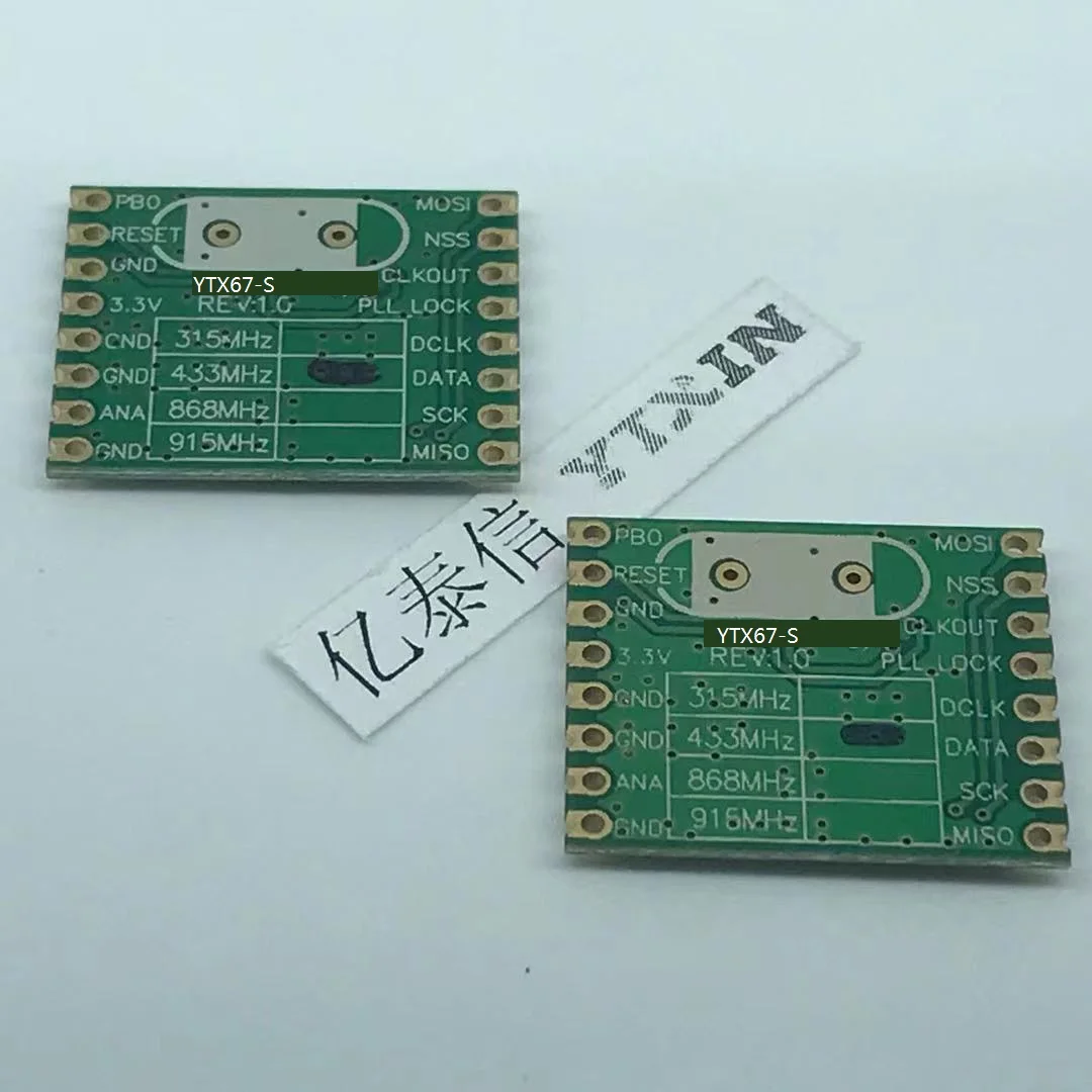 YTX67 RF Công Suất Thấp Cao Cấp 17dBm Transmissor Sem Fio Módulo 315 \ \ 433 \ \ 868 \ \ 915 mhz(LORA \ FSK \ Hỏi \ OOK) mạng Không Dây