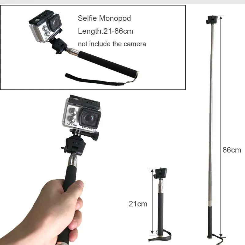 XMPPJFV Accessories Kit for Gopro Hero 10 9 8 7 6 Selfie Stick For 5 4 3+ 4session YI 4K DBPOWER VantopSJCAM EKEN H9 AKASO