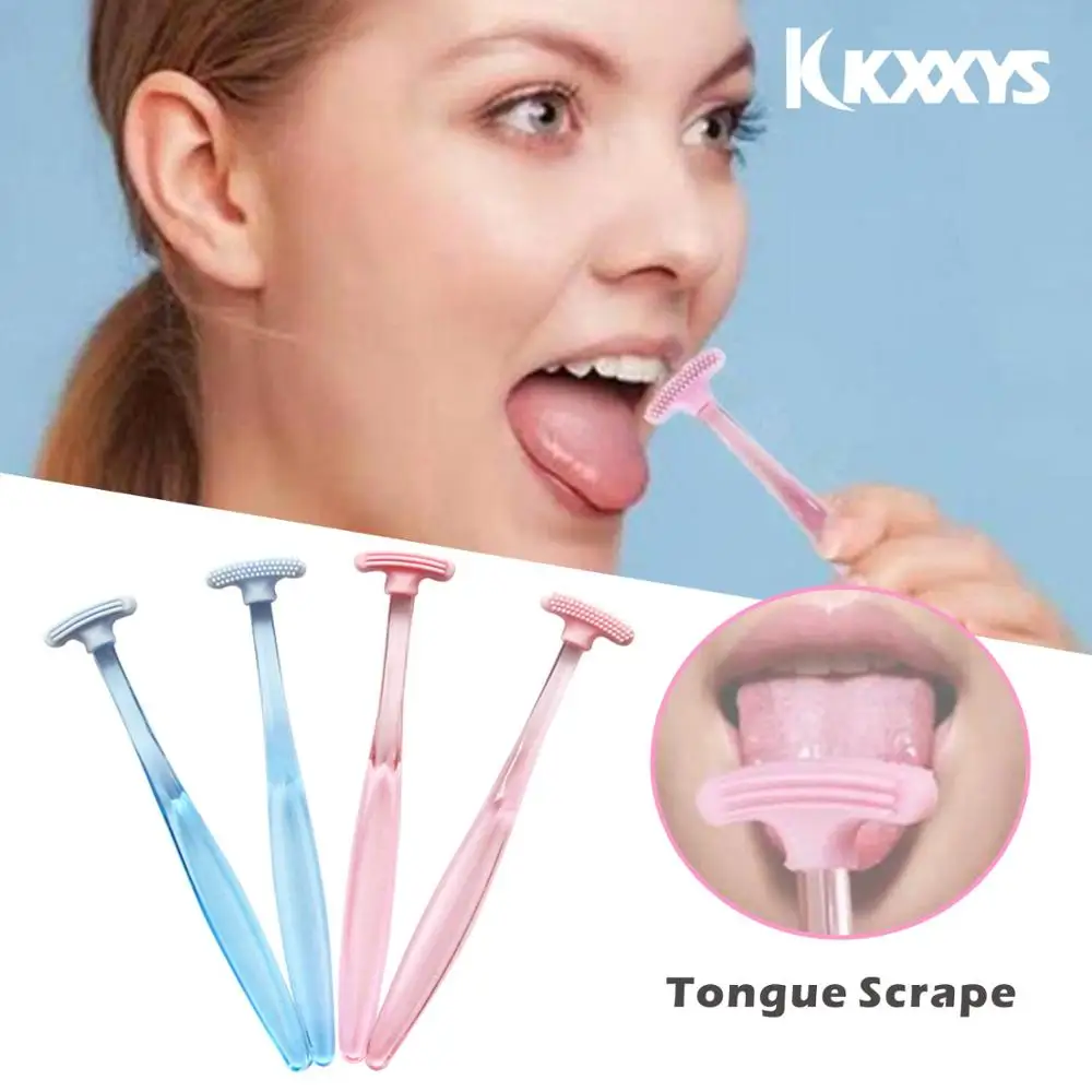 Cepillo de silicona suave para limpiar la superficie de la lengua, cepillos de limpieza Oral, raspador de lengua, limpiador de aliento fresco para la salud