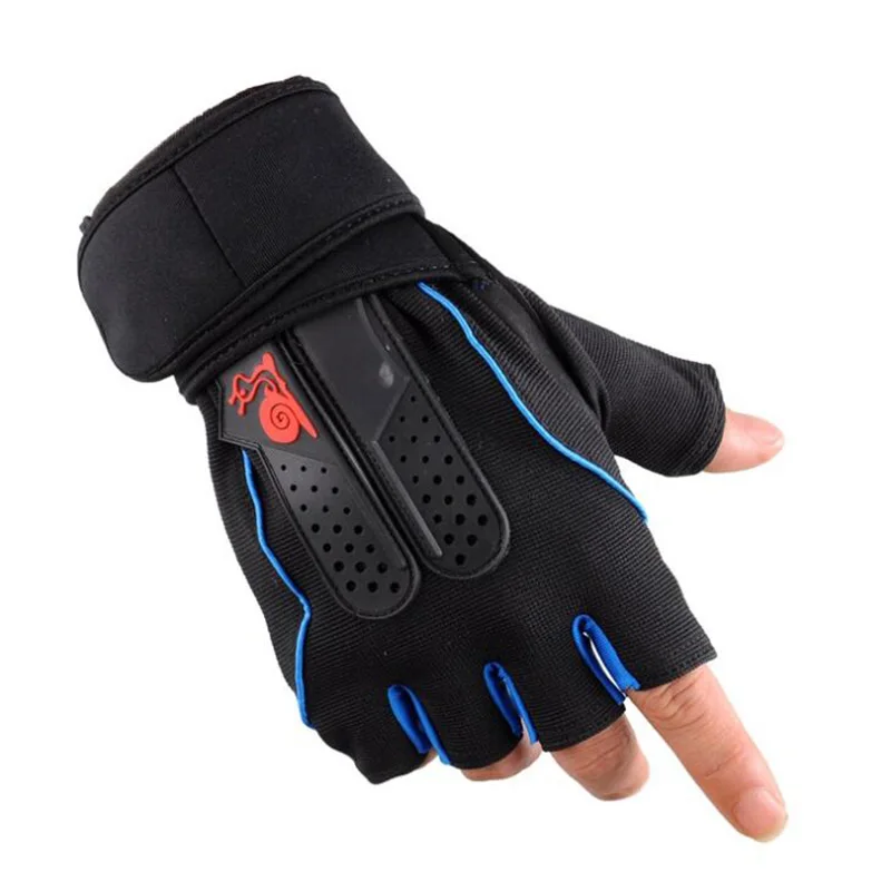 Women Men Strong Fitness Gym Glove Power Weight Lifting Dumbbell Crossfit Barbell Fingerless Training Half Finger Gloves S35