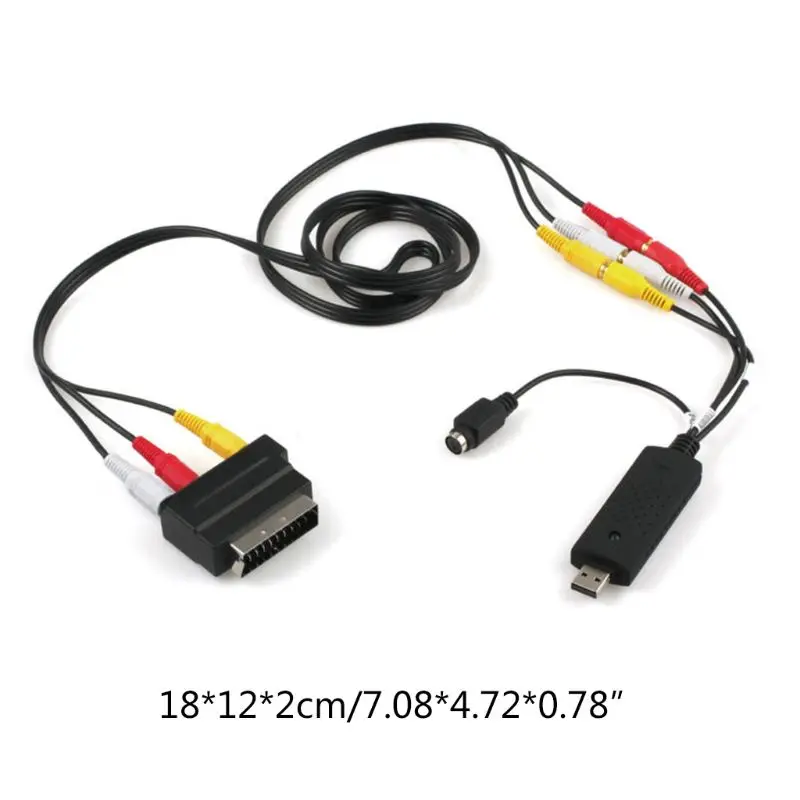 1 مجموعة USB2.0 VHS إلى DVD تحويل الاتحاد الافريقي ديو التقاط الفيديو جهاز كيت ل ويندوز 10
