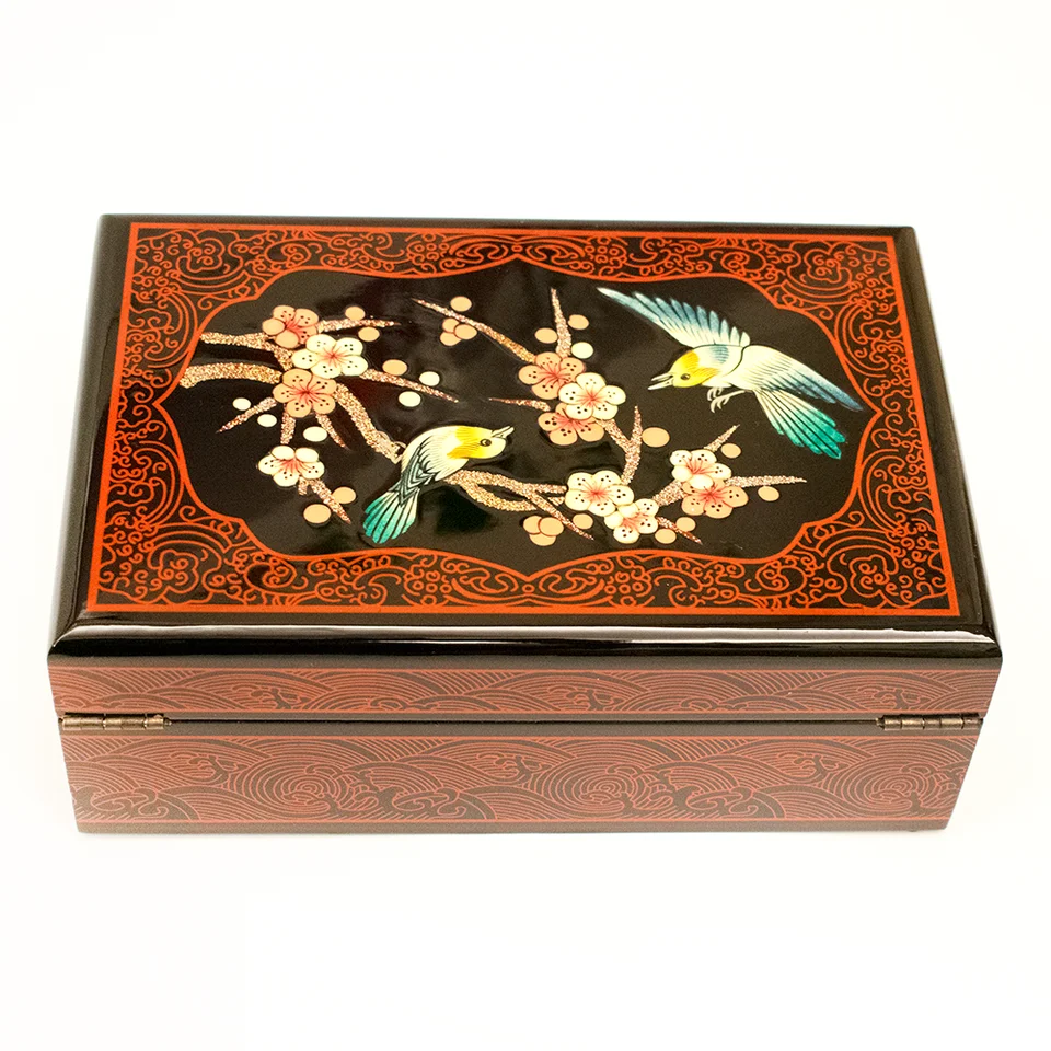 置物 Asian. And. Jewelly Oriental Furniture Warehouse Black Octagonal Oriental Jewelry Box