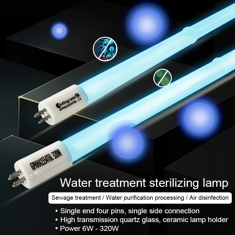 1pcs G10q UV Lamp Ultraviolet Light Filter 6W 8W 10W 15W 17W LED Tube Bactericidal Lamp
