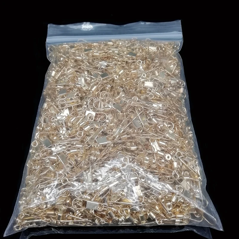 

500pcs Size 26/28/31mm Golden Copper Head Sea Rod Space Bean Linker Connector Rolling Swivel Lure Hook Tackle Accessories Pesca