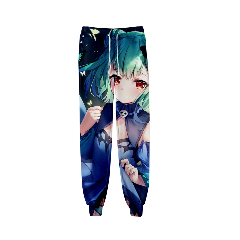 Anime Uruha Rushia Zweet Broek 3D Joggers Broek Broek Mannen/Vrouwen Spoor Broek Hip Hop Trainingsbroek Cosplay Kostuum Pantalon homme