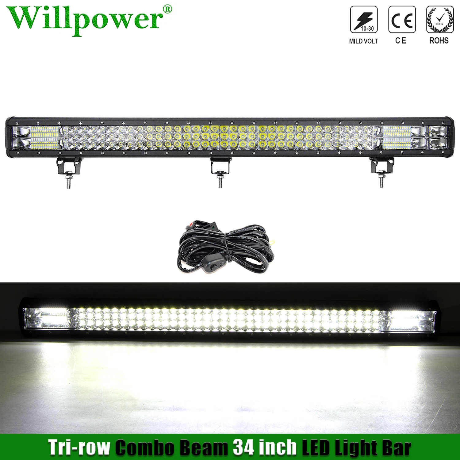 

SUV Car Bumper 468W 34 inch LED Work Light Bar For Jeep Dodge Chevy 4WD 4x4 Truck Pickup Lightbar Offroad UTV LED Bar Lights