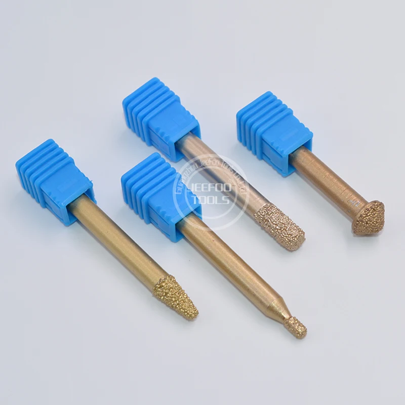 6mm 8mm Diamond For Marble Granite Carving Tools Cnc Router Bits Taper End Mill