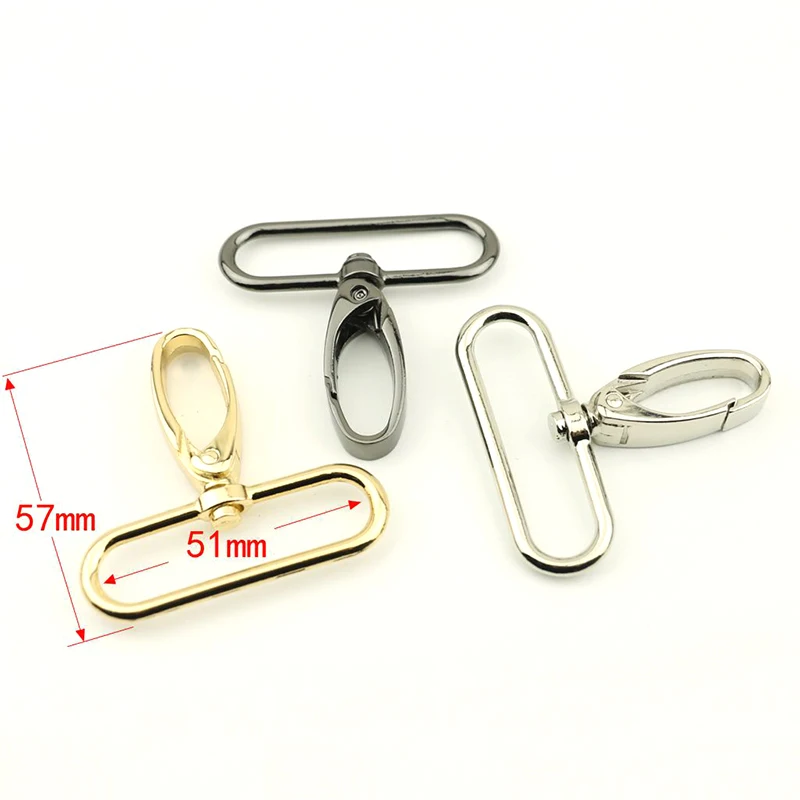 50mm 2 inch trigger snap hook metal swivel clasp lobster claws swivel hooks hardware hook clasp