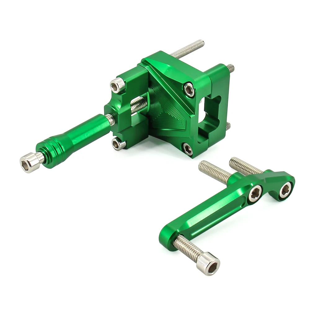 CNC Steering Damper Stabilizer and Titanium Bracket Mounting For Kawasaki Ninja 300 NINJA300 EX300 2013-2017 2014 2015