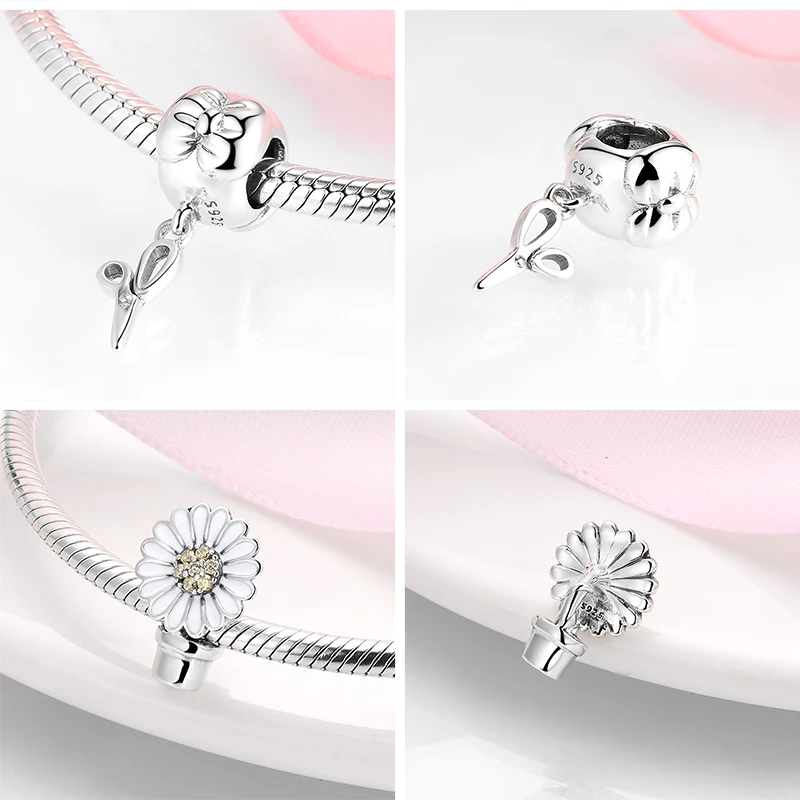 925 Sterling Silver Toys Water Gun Radio Slippers Camera Household Goods Charm Bead for Women Girl Bracelet Making Accessorie