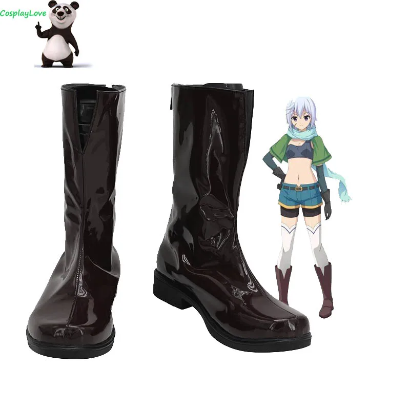 CosplayLove Kono Subarashii Sekai ni Shukufuku o Chris Brown Cosplay Shoes Long Boots Leather Custom Hand Made For Halloween