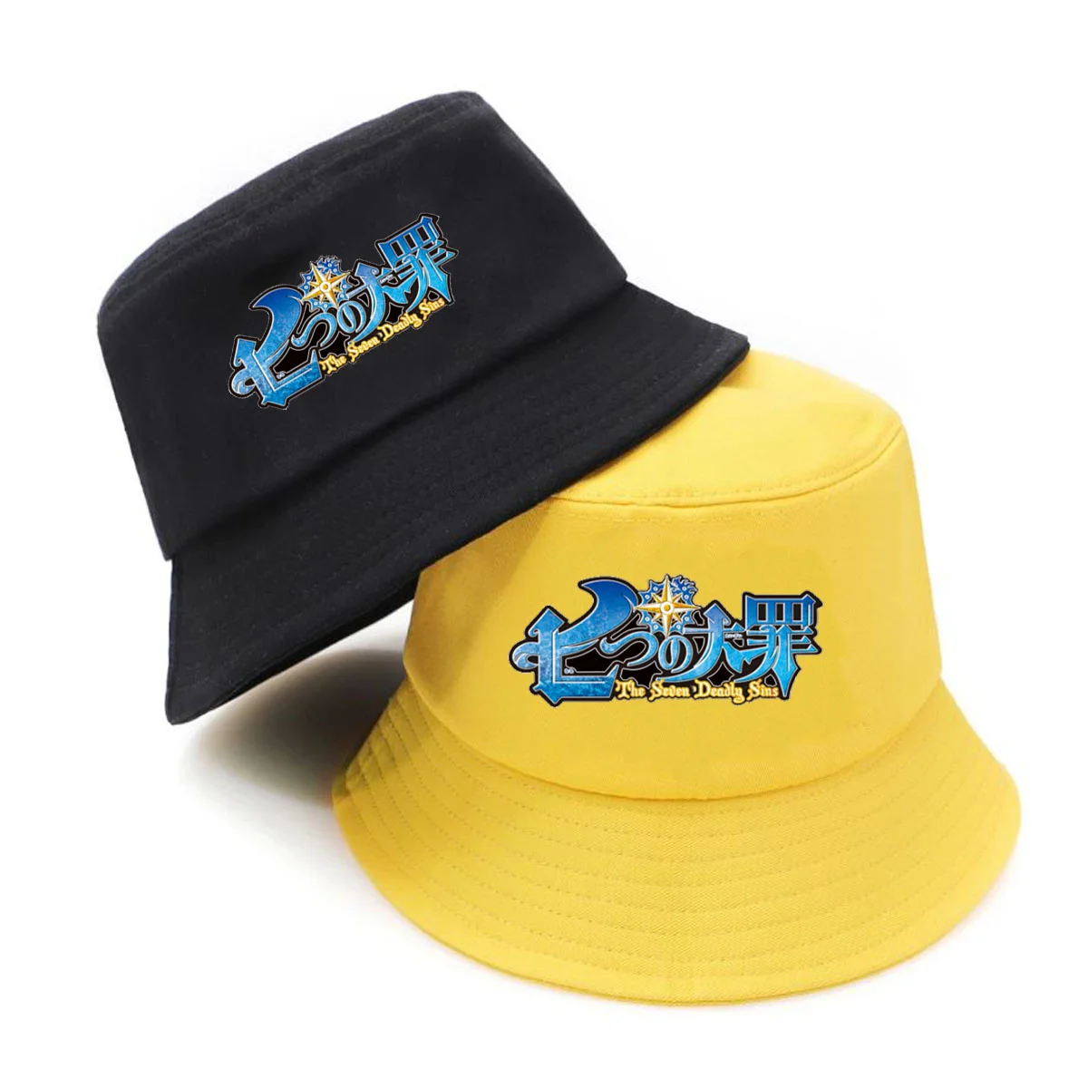 Anime The Seven Deadly Sins Bucket Hat teenager Outdoor Summer Hip Hop Cap unisex Streetwear Chapeau Caps Fisherman Caps