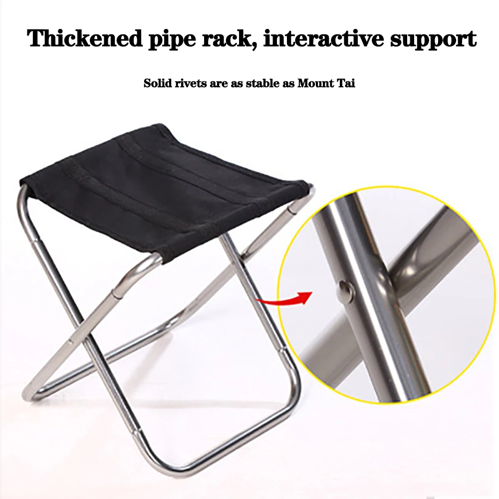 Folding Small Stool Bench Stool Portable Outdoor Mare Ultra Light Subway Train Travel Picnic Camping Fishing Chair Foldable