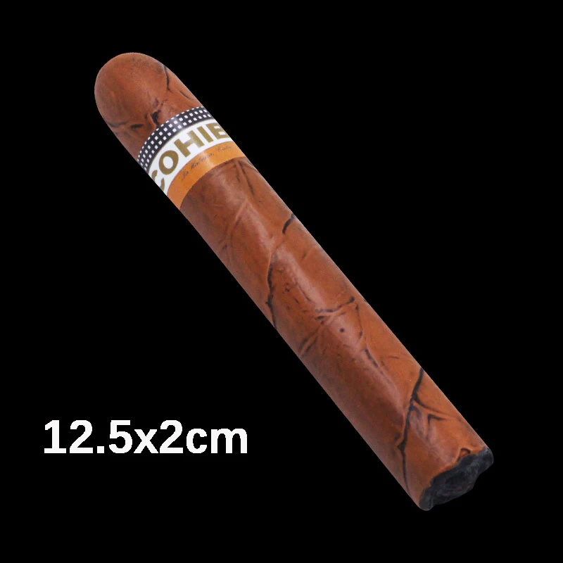 Resin plastic cigar decoration Realistic Simulation Fake 3 Size Cigars Props Cigar Model