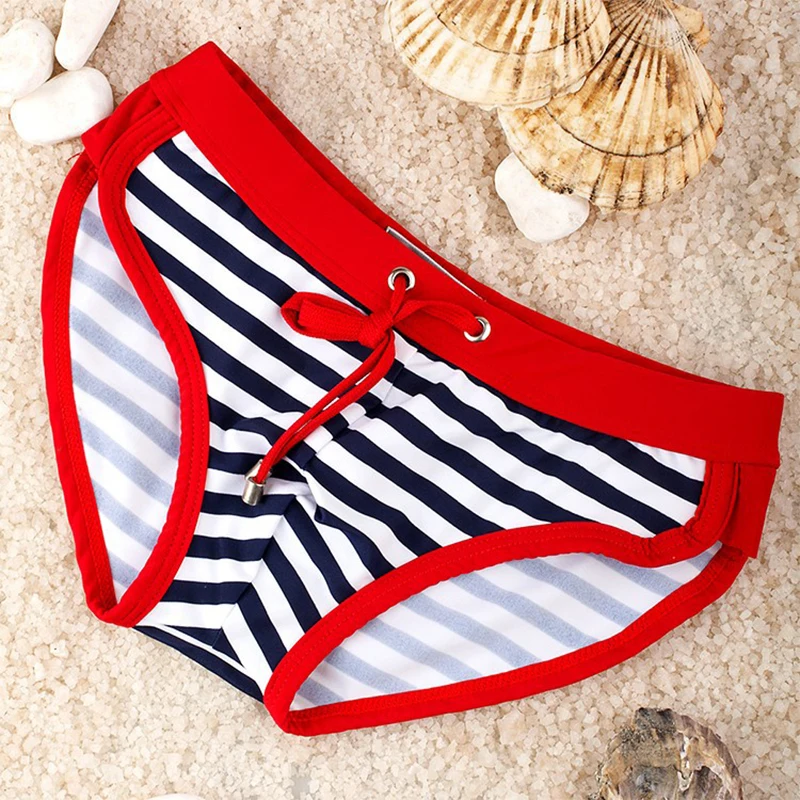 sexy swimwear men swim briefs sailor striped swimming shorts maldives swim shorts men swim trunks