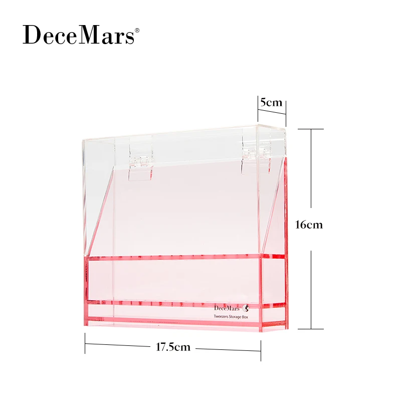 DeceMars  Tweezers storage box 8 holes holder