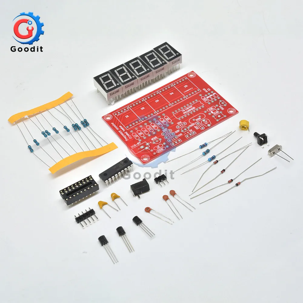 Digital LED Frequency Counter Kit 1Hz-50MHz USB 5V Crystal Oscillator Meter Tester DIY Kits Not Assembled ALI88